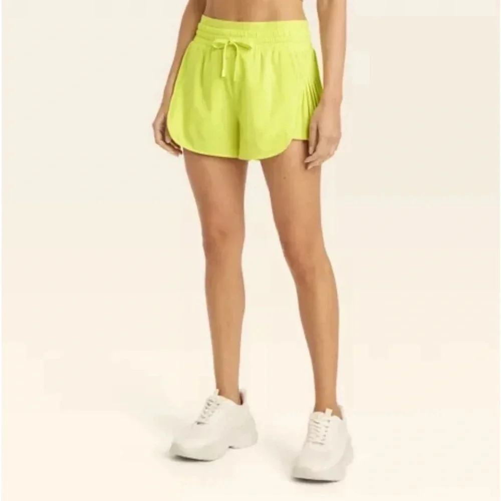 JoyLab™ Women's Double Layer Run Shorts 2.5" - green size XS